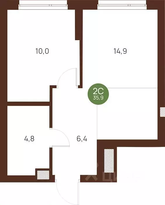 1-к кв. Новосибирская область, Новосибирск Лесоперевалка мкр, Ясный ... - Фото 0