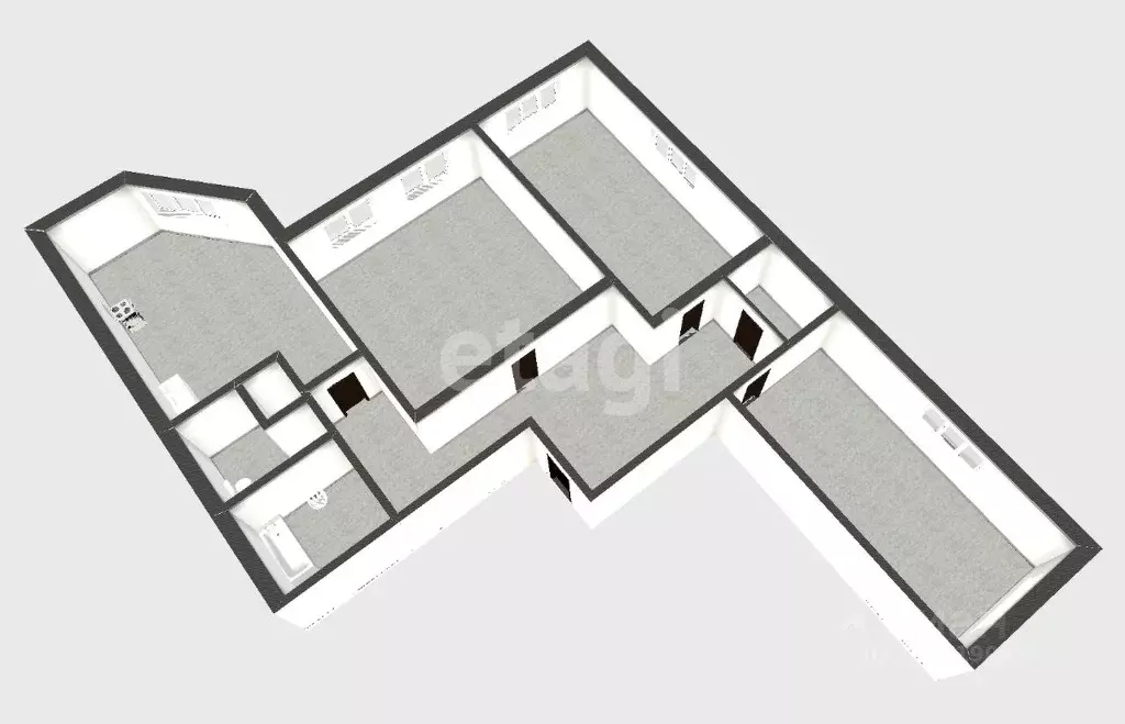 3-к кв. Санкт-Петербург ул. Латышских Стрелков, 17к1 (88.8 м) - Фото 1