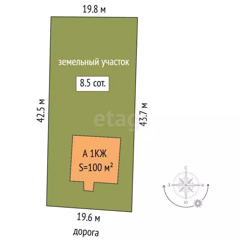 Дом в село Мальково, Лесная улица (100 м) - Фото 1