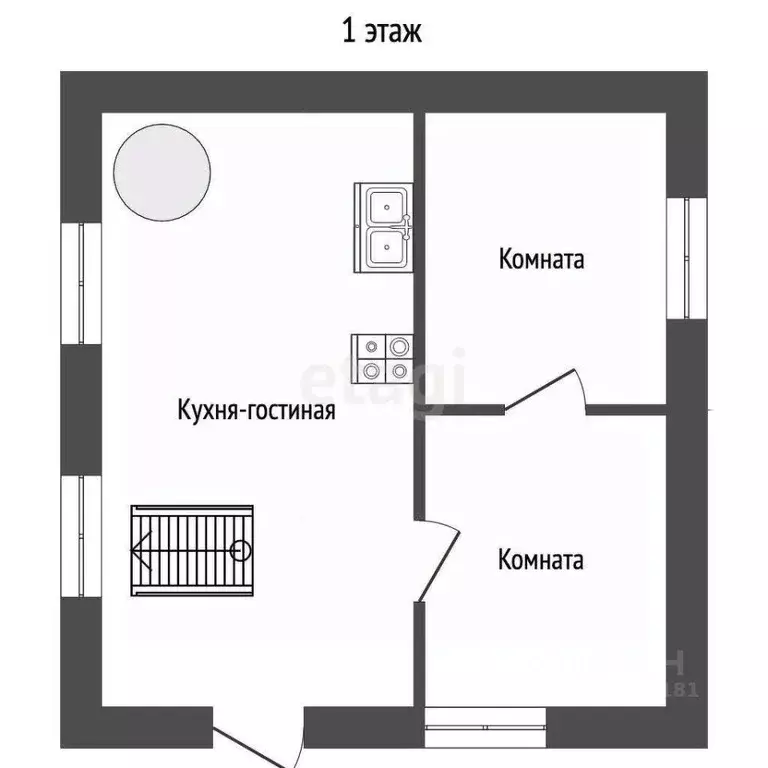 Дом в Ростовская область, Ростов-на-Дону 2-й Образный пер. (84 м) - Фото 1