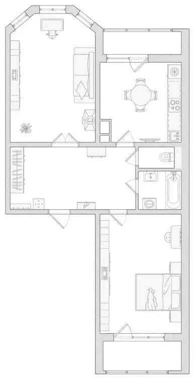 2-к кв. Московская область, Щелково Финский мкр, 3 (69.0 м) - Фото 1