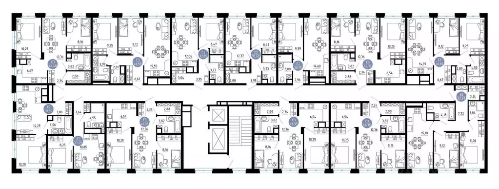 2-к кв. Рязанская область, Рязань 9-10-й кв-л,  (46.35 м) - Фото 1