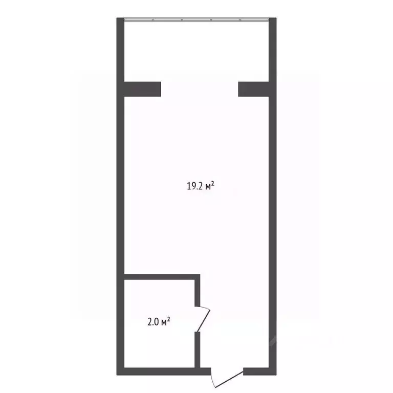 Студия Амурская область, Благовещенск Заводская ул., 31 (21.3 м) - Фото 2