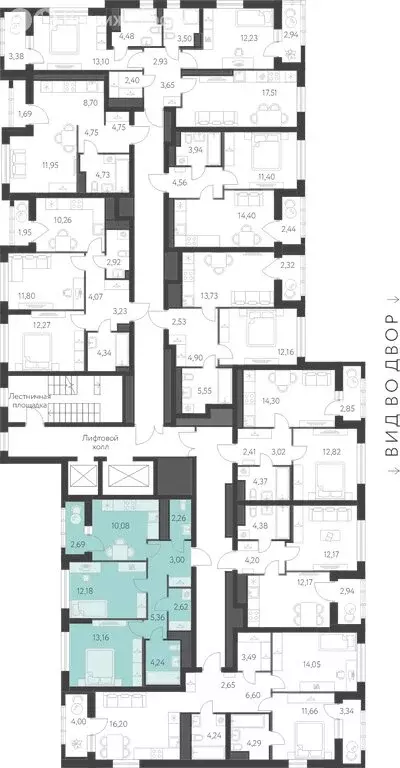 2-комнатная квартира: Екатеринбург, улица Академика Парина, 25 (54.31 ... - Фото 2