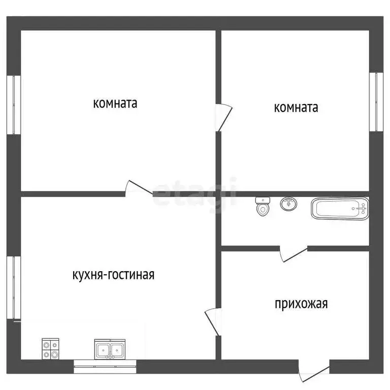 Дом в Кыштым, Крестьянская улица (59.9 м) - Фото 1