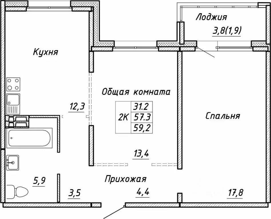 Свободной планировки кв. Новосибирская область, Новосибирск ул. ... - Фото 0