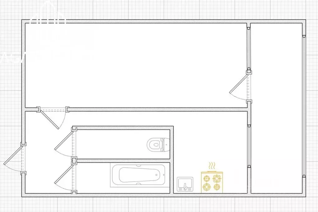 1-к кв. Ставропольский край, Пятигорск ул. Адмиральского, 8К1 (30.5 м) - Фото 1