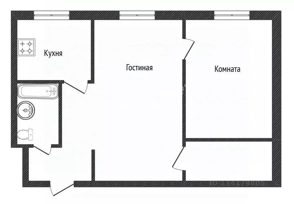 2-к кв. Челябинская область, Миасс Молодежная ул., 8 (45.0 м) - Фото 2