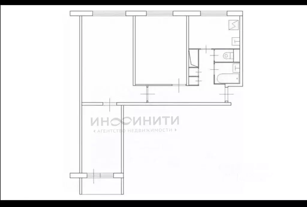 3-к кв. Москва Ореховый проезд, 35К1 (63.0 м) - Фото 2