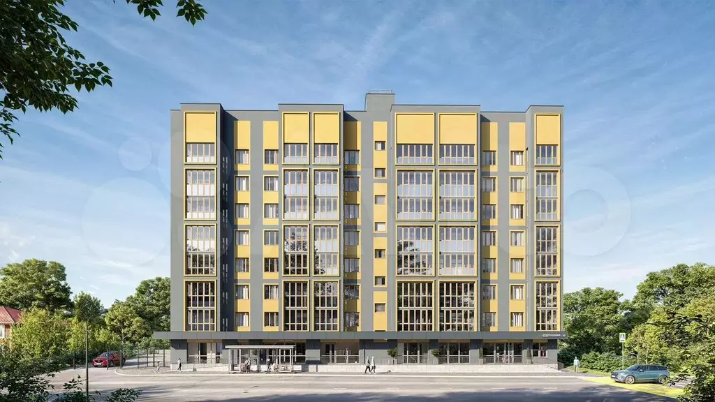 3-к. квартира, 57,4 м, 6/8 эт. - Фото 0