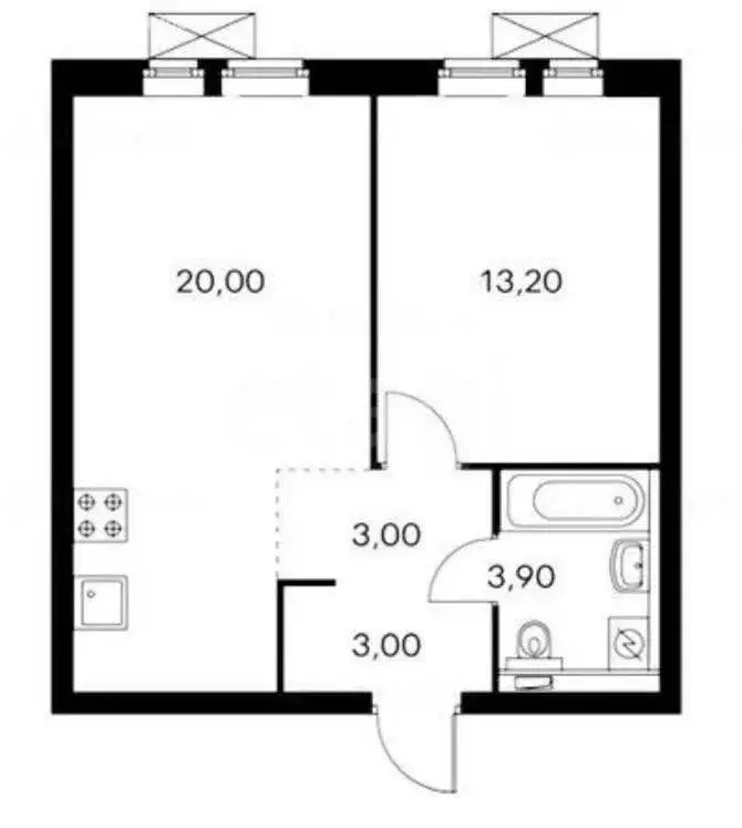 1-комнатная квартира: Котельники, Сосновая улица, 5к1 (43 м) - Фото 0