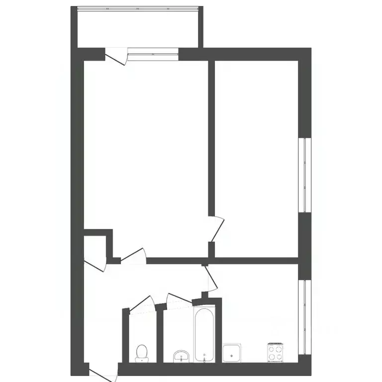 2-к кв. Тюменская область, Тюмень Тарманы мкр, ул. Игримская, 13 (39.8 ... - Фото 2