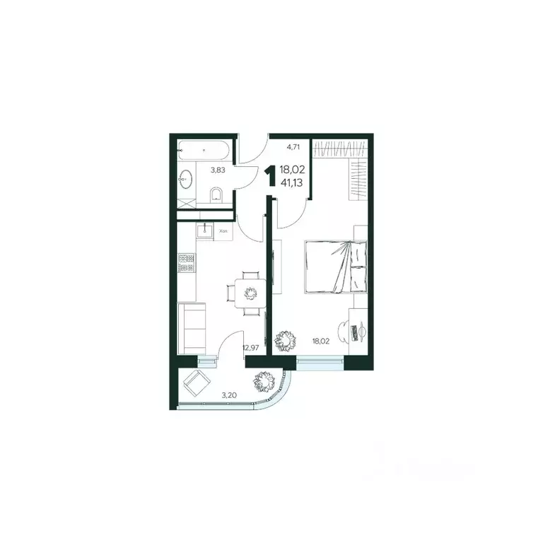 1-к кв. Московская область, Химки Сходня мкр, Первомайская ул., ... - Фото 1