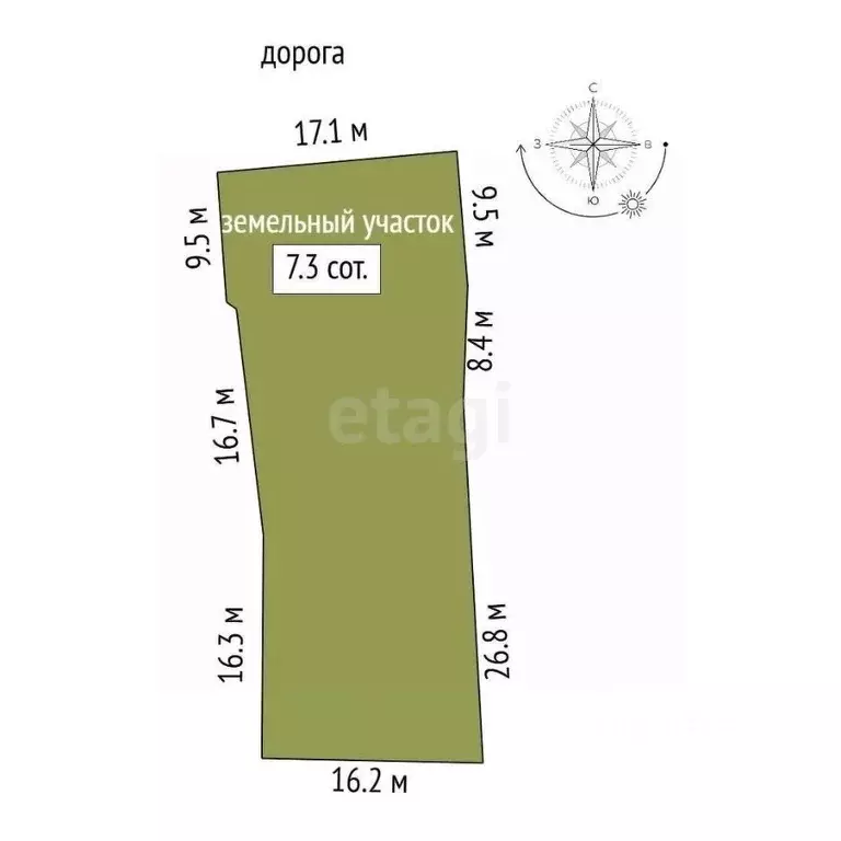 Участок в Ставропольский край, Пятигорск ул. Мира (7.4 сот.) - Фото 1