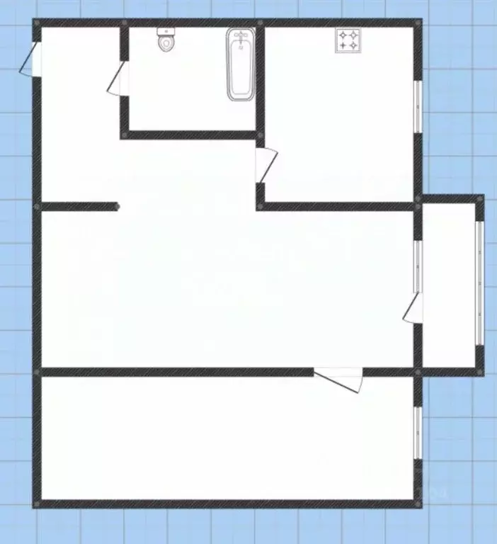 2-к кв. Липецкая область, Липецк ул. Гагарина, 29 (38.8 м) - Фото 2