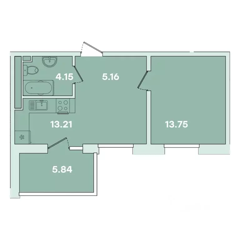 1-к кв. Иркутская область, Иркутск ул. Петрова, 18 (42.1 м) - Фото 1
