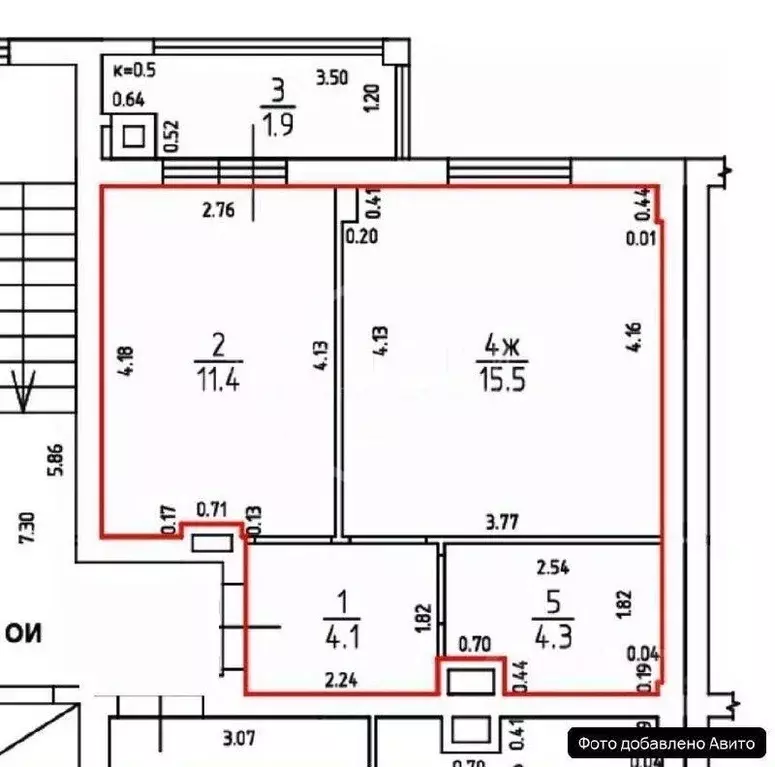 1-к кв. Калининградская область, Калининград ул. Володарского, 4Д ... - Фото 2