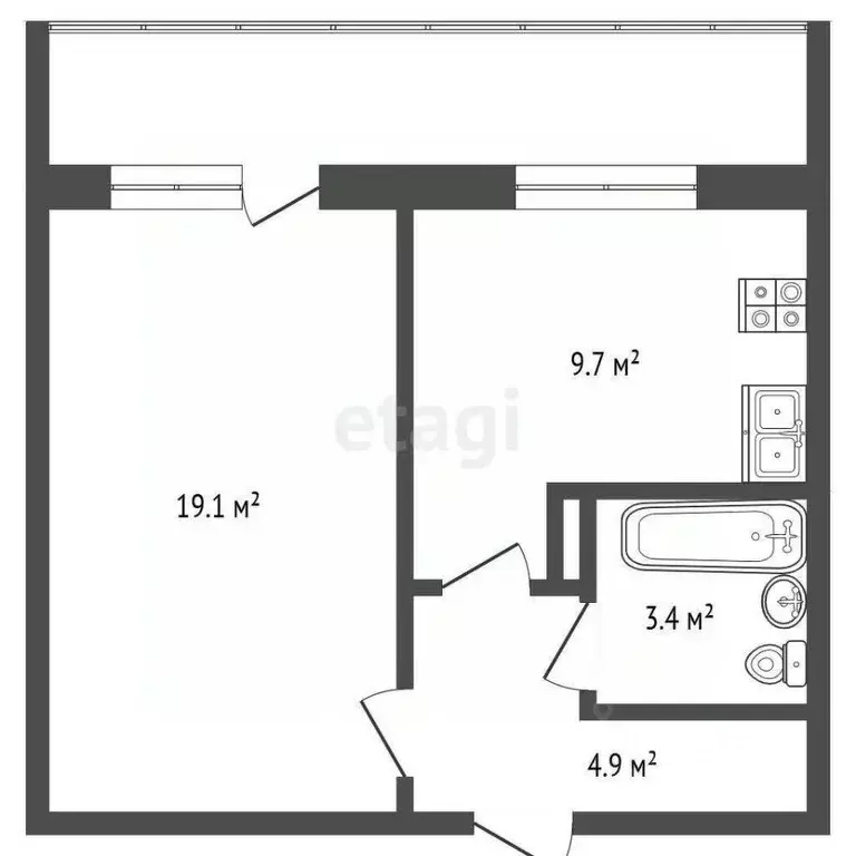 1-к кв. Мордовия, Саранск Волгоградская ул., 161 (44.0 м) - Фото 1