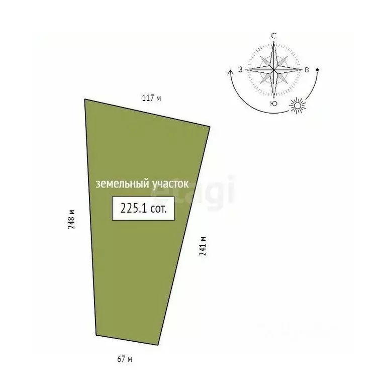 Участок в Красноярский край, Сосновоборский муниципальный округ, с. ... - Фото 2