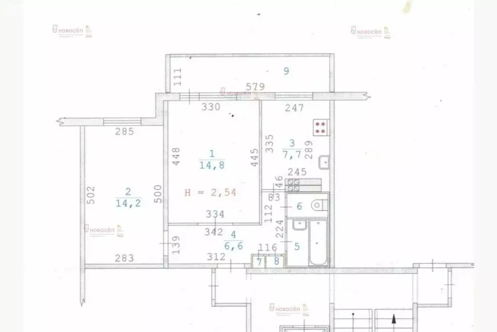 2-комнатная квартира: Екатеринбург, улица Учителей, 16 (48.1 м) - Фото 1