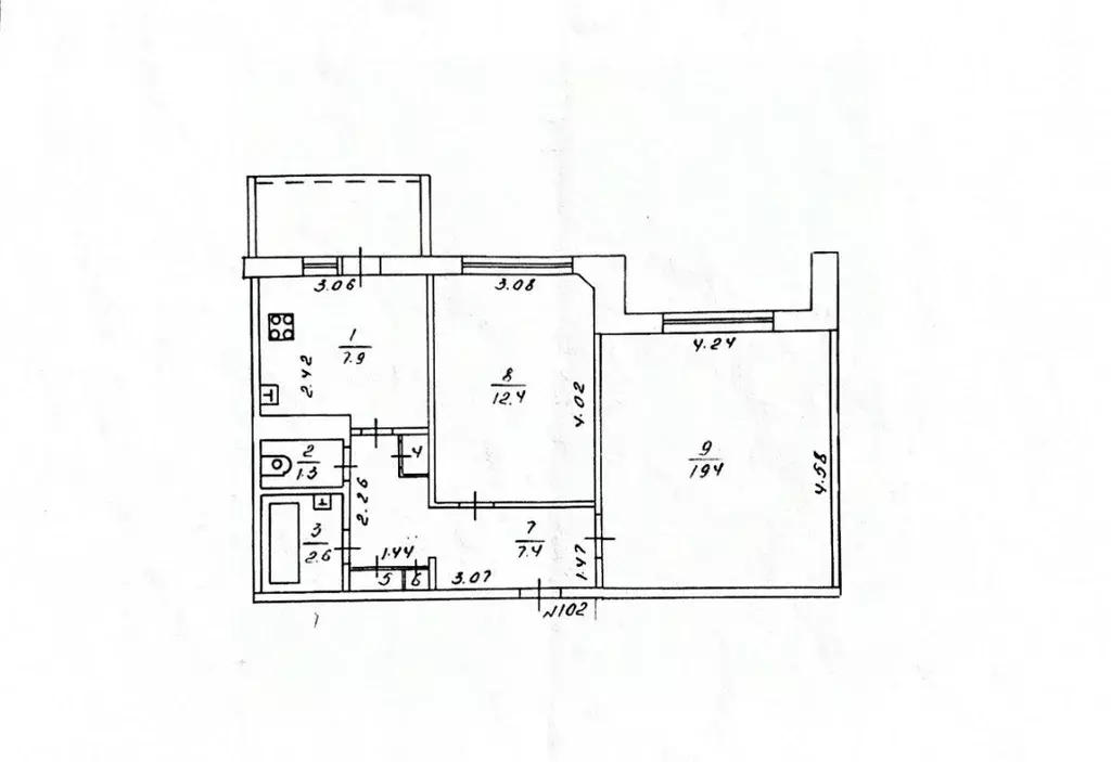 2-к кв. Кировская область, Киров ул. Щорса, 23 (52.0 м) - Фото 0