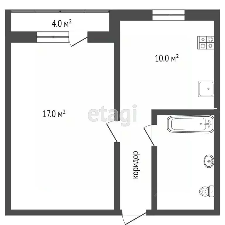 1-к кв. Ростовская область, Ростов-на-Дону ул. Петренко, 8 (36.0 м) - Фото 1