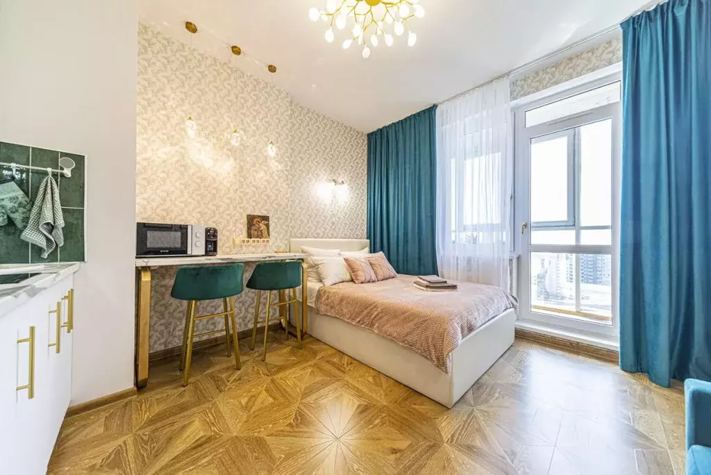 Студия Санкт-Петербург ул. Оптиков, 37 (22.5 м) - Фото 2