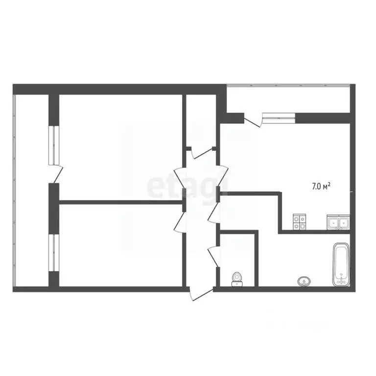 3-к кв. Оренбургская область, Оренбург ул. Юркина, 76 (68.1 м) - Фото 1