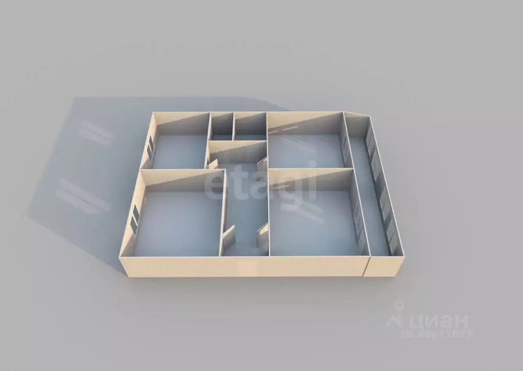 3-к кв. Сахалинская область, Южно-Сахалинск ул. Есенина, 7А (62.0 м) - Фото 2