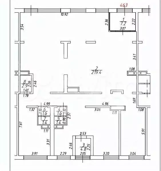 Продажа торговой площади 240 м2 м. Ботанический сад в сао - Фото 0