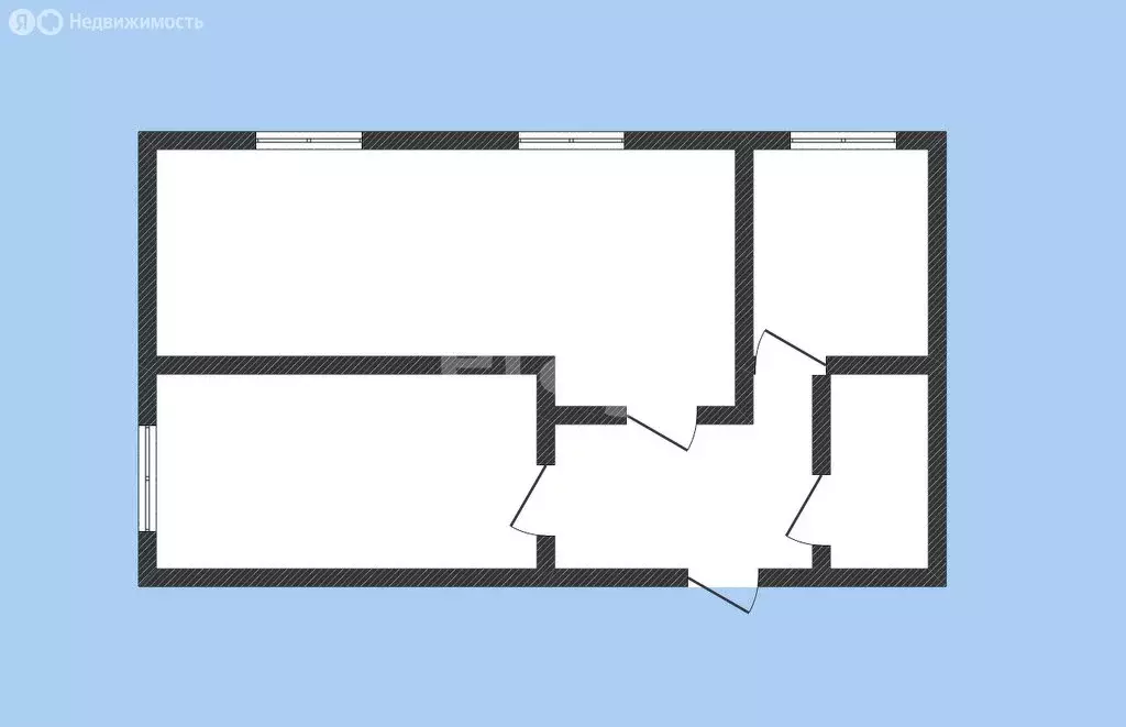 2-комнатная квартира: Бийск, улица Василия Докучаева, 1 (47.9 м) - Фото 1