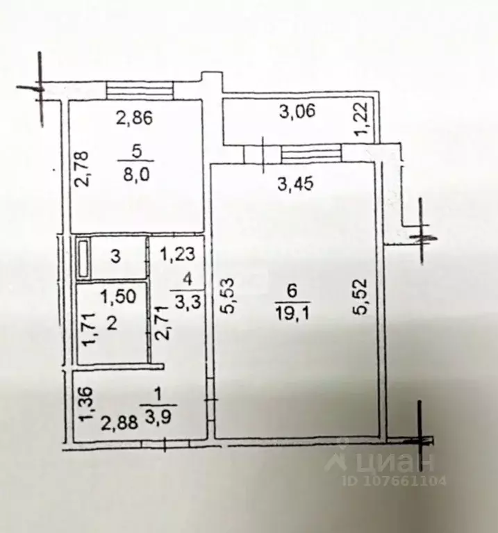1-к кв. Липецкая область, Липецк бул. Имени Павла Шубина, 13 (38.0 м) - Фото 2