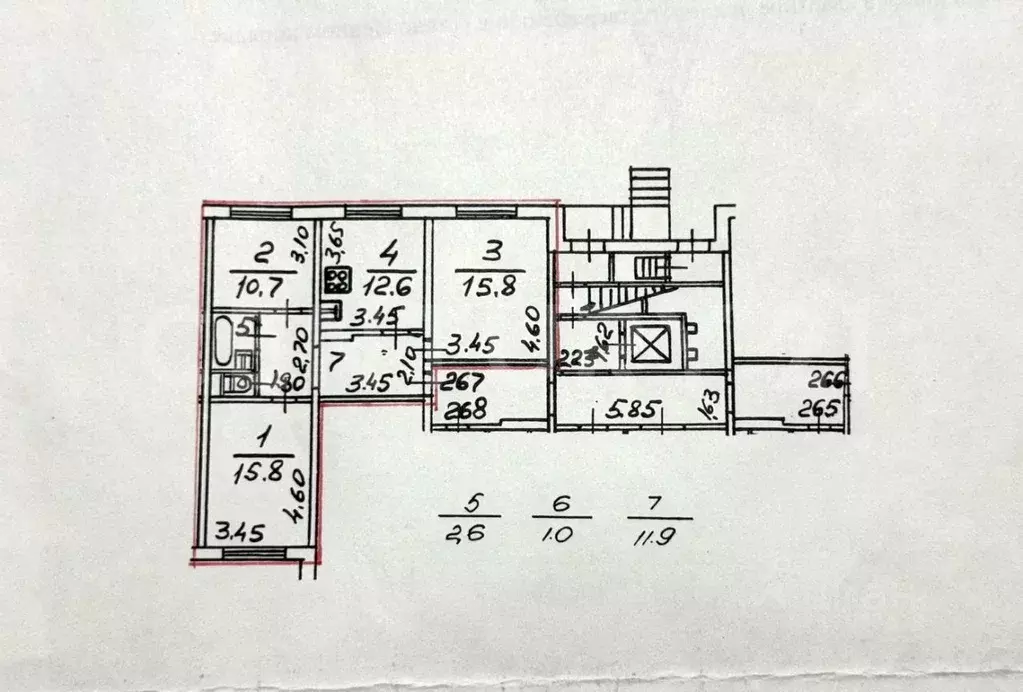 3-к кв. Санкт-Петербург просп. Просвещения, 7К1 (70.4 м) - Фото 2
