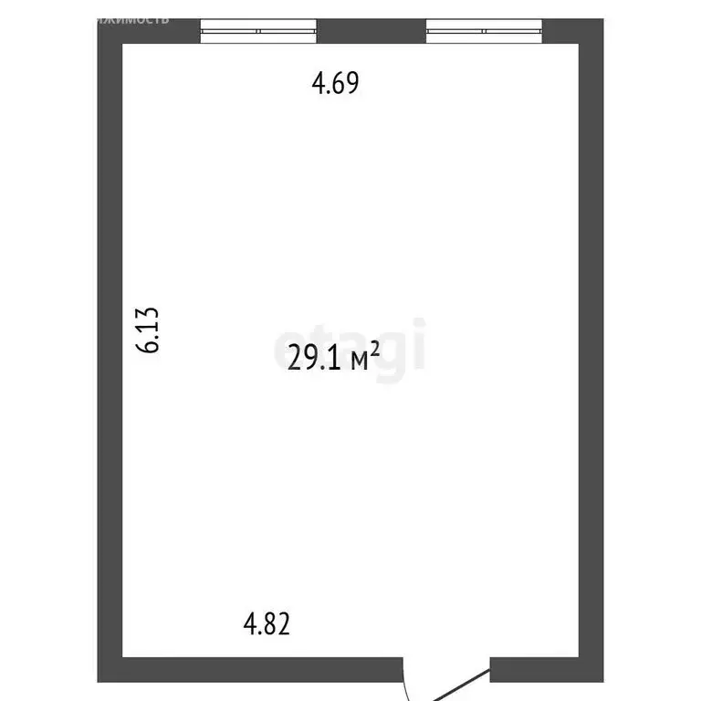 1к в -комнатной квартире (24 м) - Фото 1