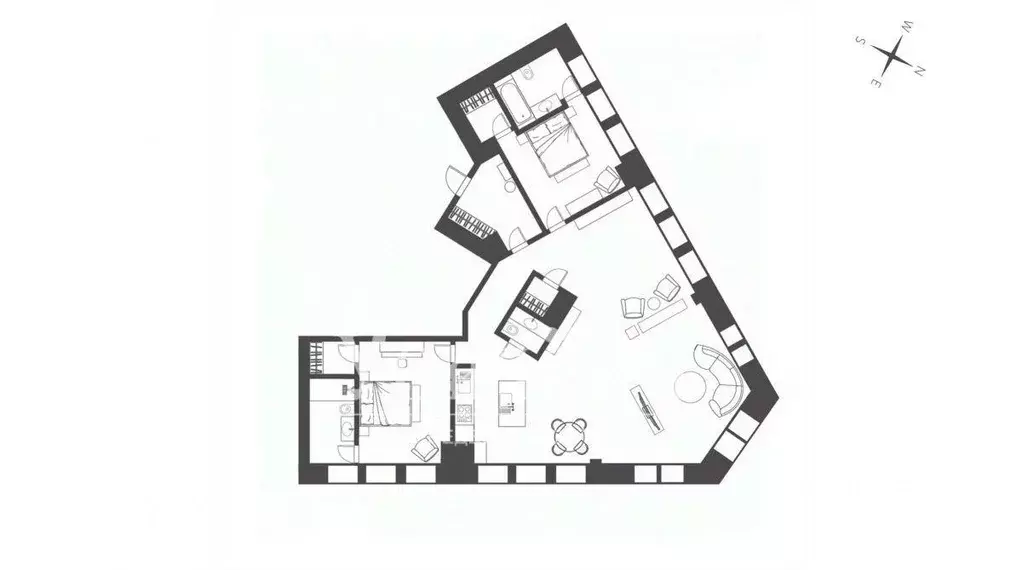 Квартира, 3 комнаты, 207 м - Фото 1