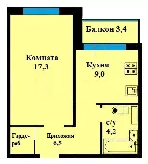 Продаётся 1-к квартира, 40 м - Фото 1