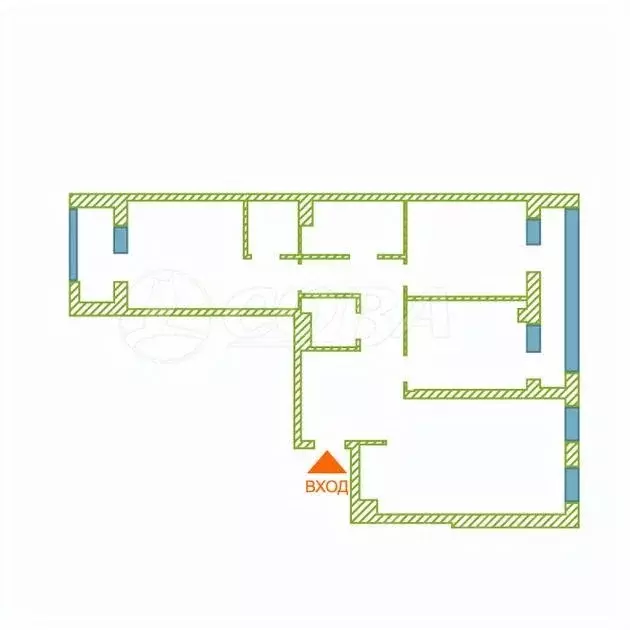 3-к кв. Тюменская область, Тюмень ул. 50 лет Октября, 57А (90.0 м) - Фото 2