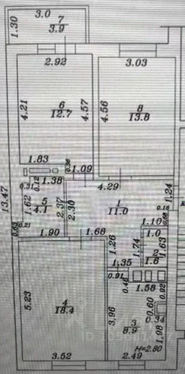 3-к кв. Краснодарский край, Анапа ул. Краснозеленых, 12Б (74.4 м) - Фото 2