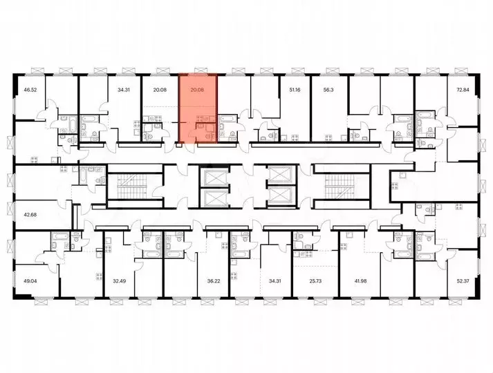 Квартира-студия, 20,1 м, 28/33 эт. - Фото 0