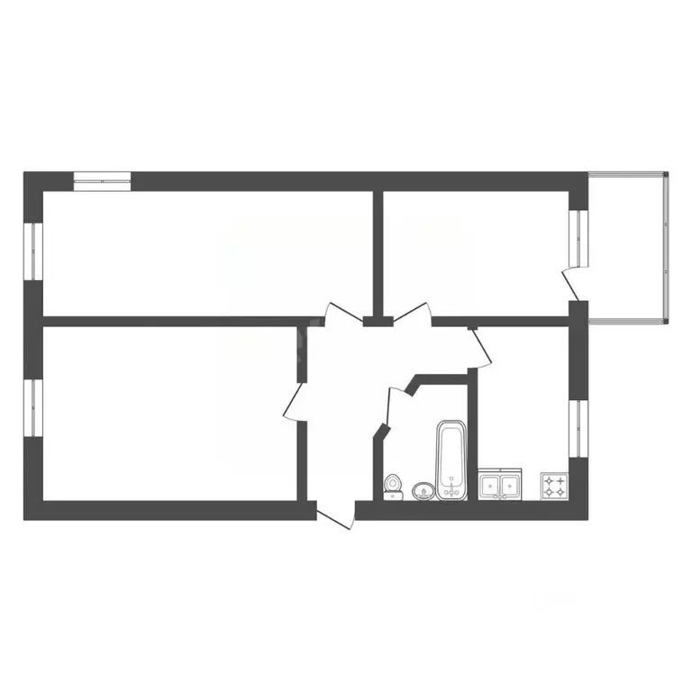 3-к кв. Владимирская область, Ковров Московская ул., 9 (59.9 м) - Фото 2