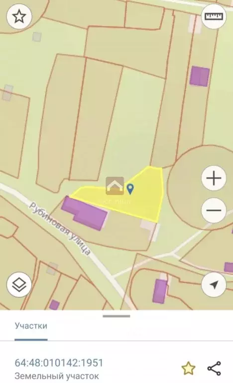 Участок в Саратовская область, Саратов ул. Рубиновая (5.4 сот.) - Фото 2