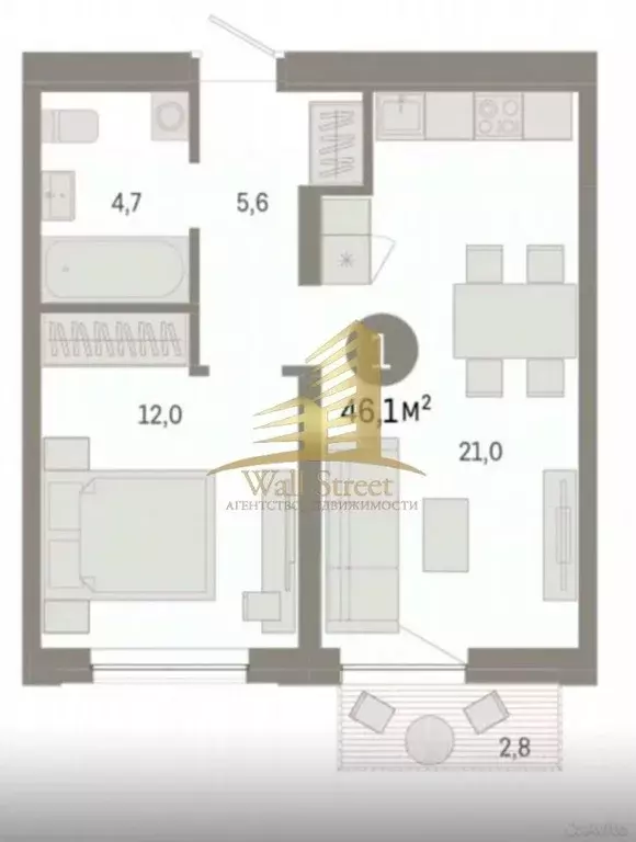 2-к кв. Новосибирская область, Новосибирск ул. Владимира Заровного ... - Фото 2