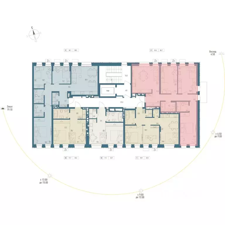 3-к кв. Башкортостан, Уфа Родина Парк жилой комплекс (86.7 м) - Фото 2