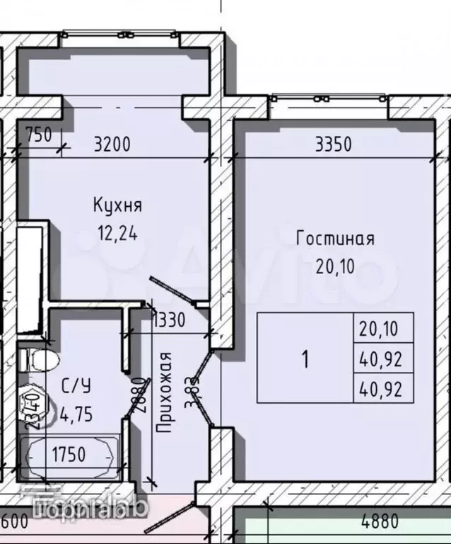 1-комнатная квартира: Нальчик, район Горная, Солнечная улица, 40 ... - Фото 0