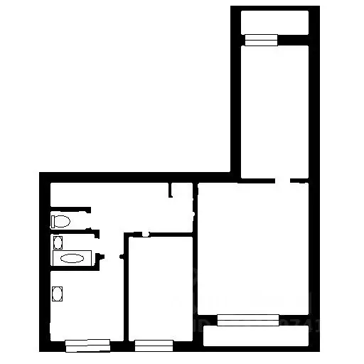 3-к кв. Санкт-Петербург ул. Есенина, 36К1 (59.0 м) - Фото 1