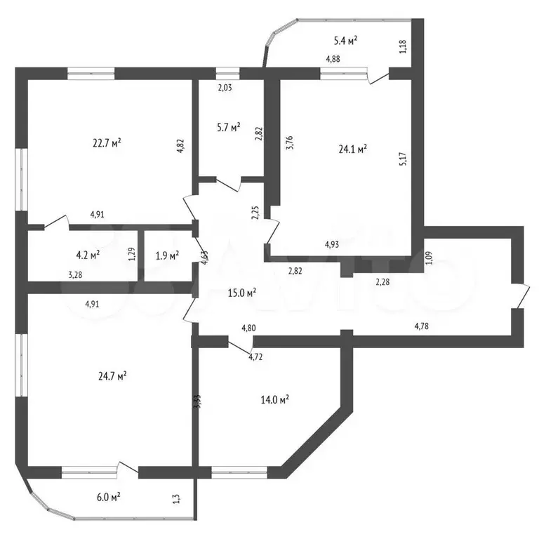3-к. квартира, 125 м, 5/16 эт. - Фото 0