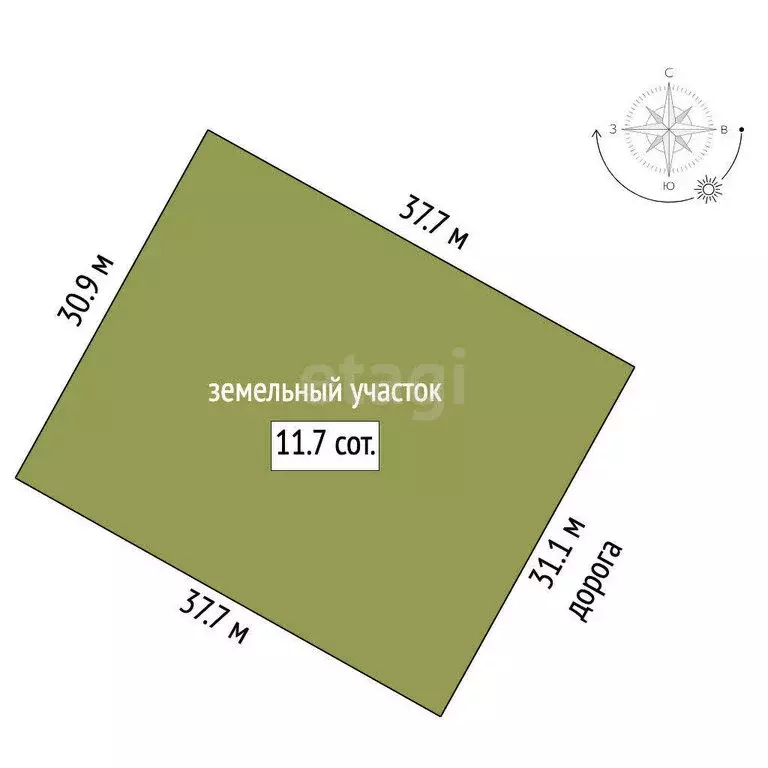 Участок в Трудовское сельское поселение, ТСН Мартовский, Июньская ... - Фото 1