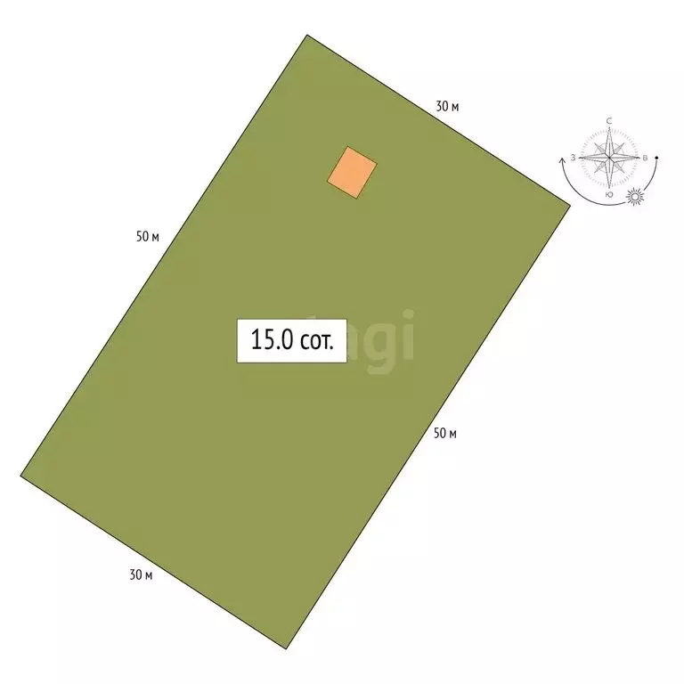 Участок в Советский район, село Шульгин Лог (15 м) - Фото 1