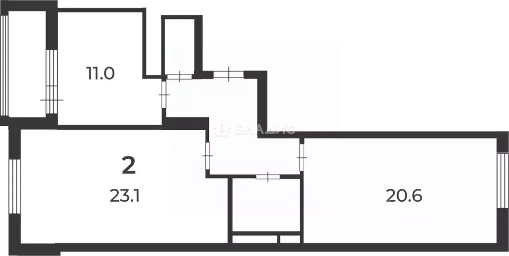 2-к кв. Москва Фестивальная ул., 15К2 (68.6 м) - Фото 2