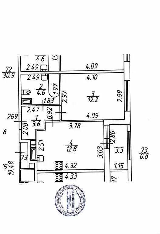 1-комнатная квартира: Санкт-Петербург, Арцеуловская аллея, 9 (33 м) - Фото 1